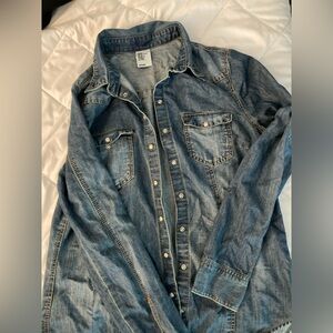 H&M button up denim shirt